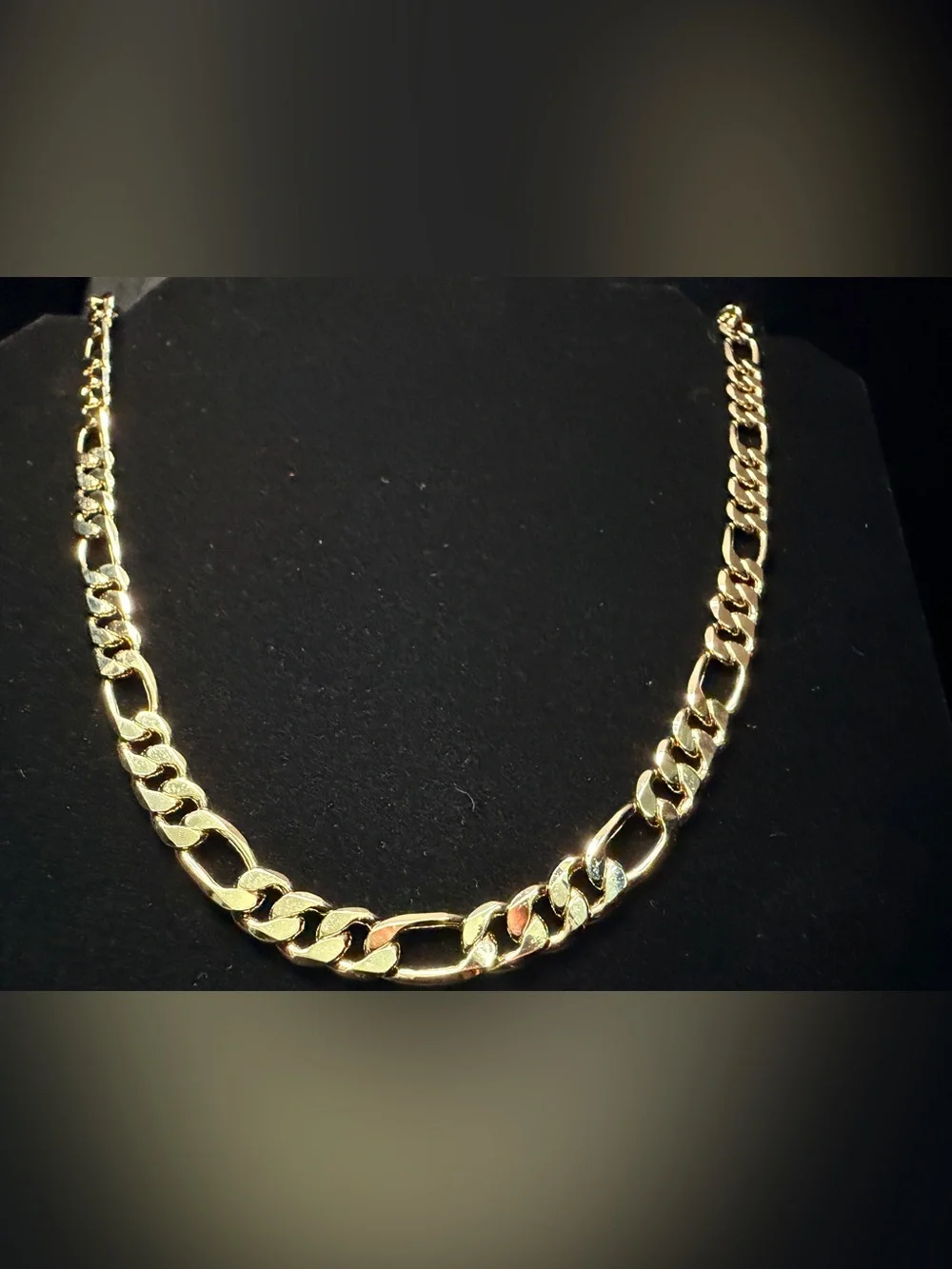 Figaro 20in 8.5MM 14K Stamped Gold Filled Necklace. Get noticed! Brand New.